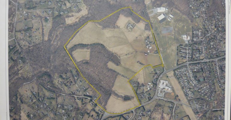 Aerial view of Hanson Farm
