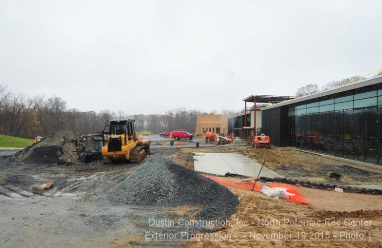 North Potomac Community Recreation Center under construction Dec. 2015